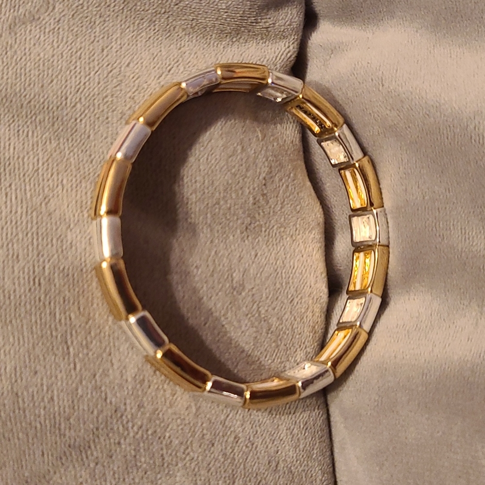 Napier two tone gold silver bracelet